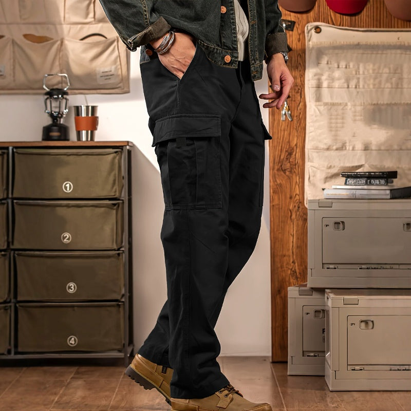 Men's Tactical Cargo Pants with Multiple Pockets - Gray | SAVINTARI