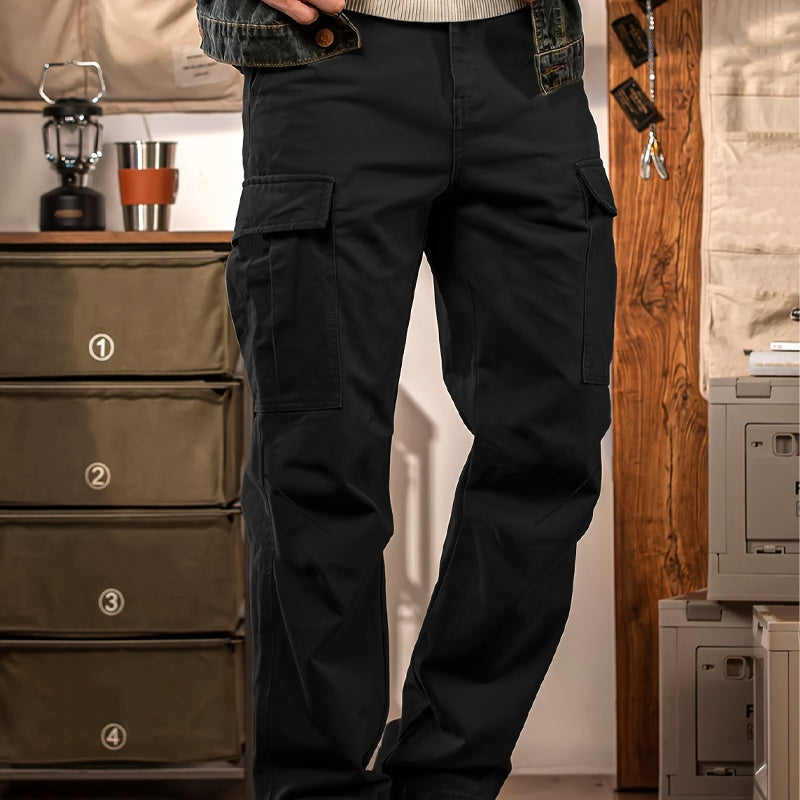 Men's Tactical Cargo Pants with Multiple Pockets - Gray | SAVINTARI