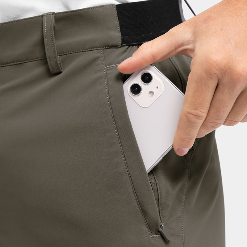 Men's Selling fast! Solid Color Flat Front Shorts - Black | SAVINTARI