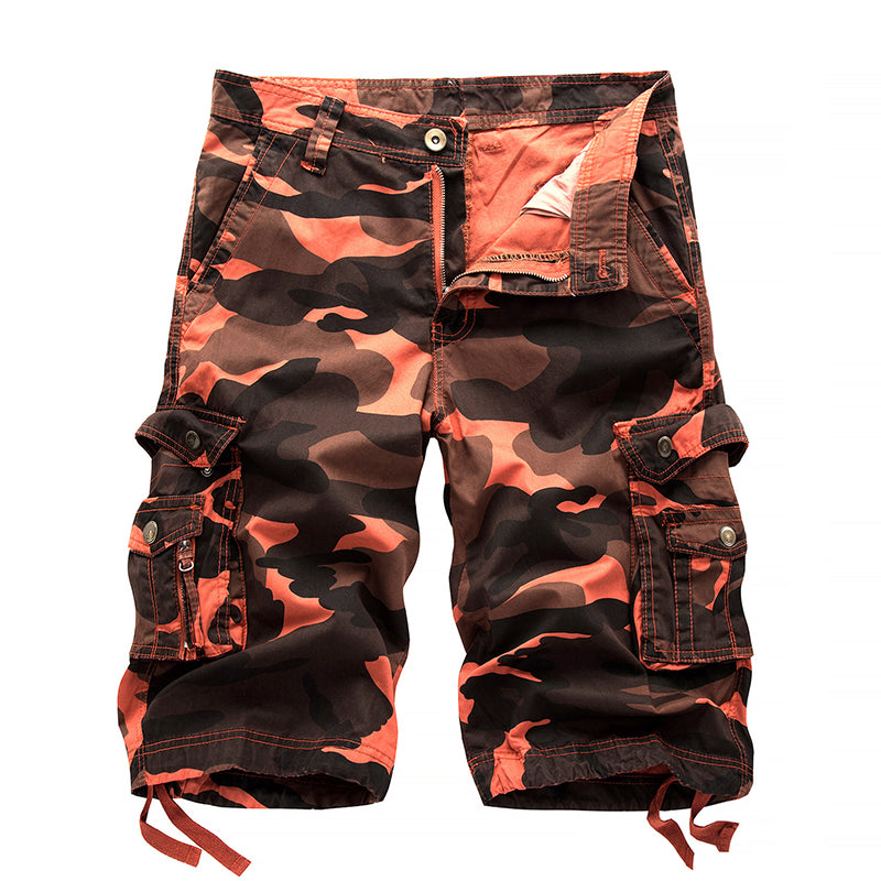 Men's Outdoor Camo Cargo Shorts - Purple | SAVINTARI