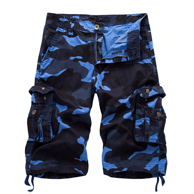 Men's Outdoor Camo Cargo Shorts - Purple | SAVINTARI