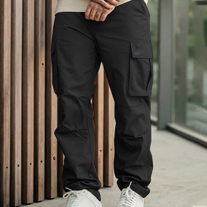 Men's Classic Multi-Pocket Cargo Pants for Men - Khaki | SAVINTARI