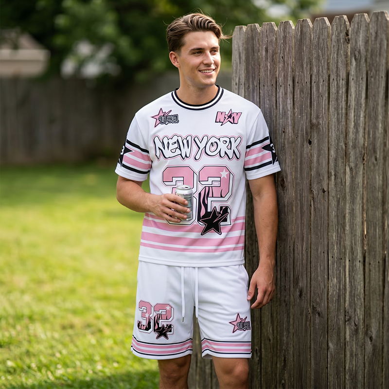 Men's Short Sleeve 2-Piece Set - Special color 1 | SAVINTARI