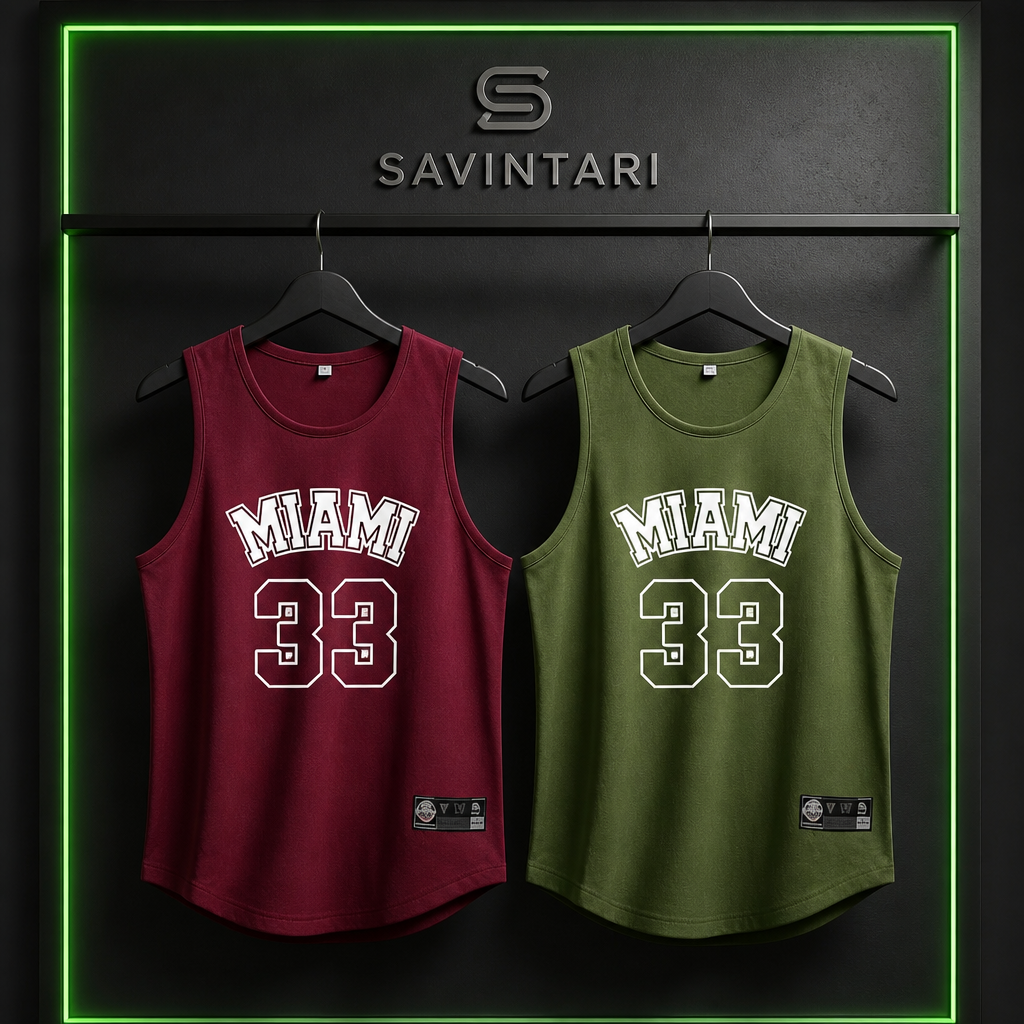 SAVINTARI MIAMI 33 Athletic Tank Top